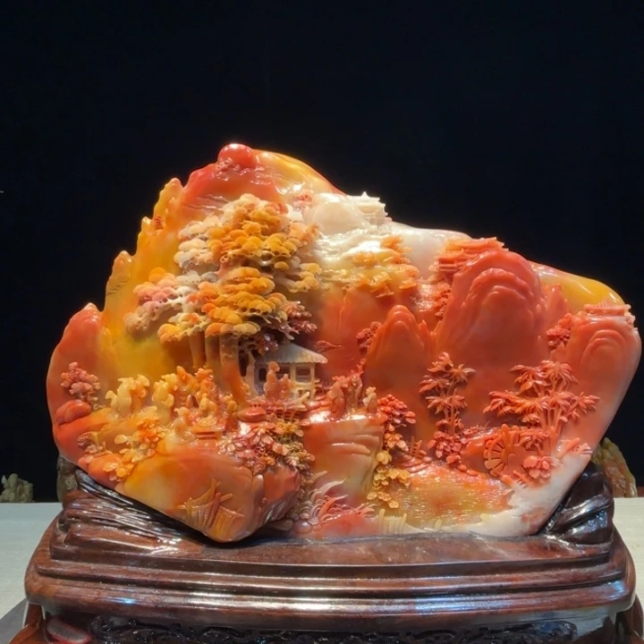 墨***人寿山石寿山石摆件寿山石