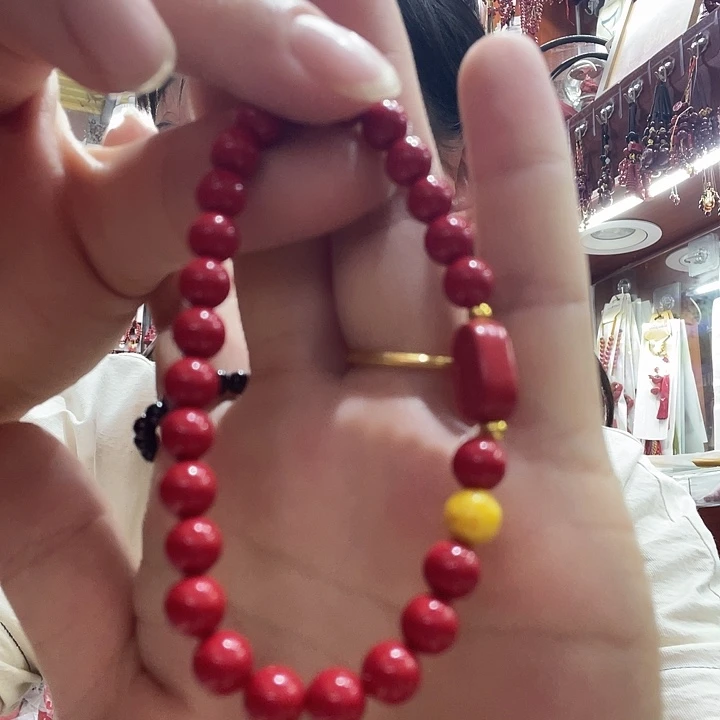 仙***姬天然辰砂手串的设计