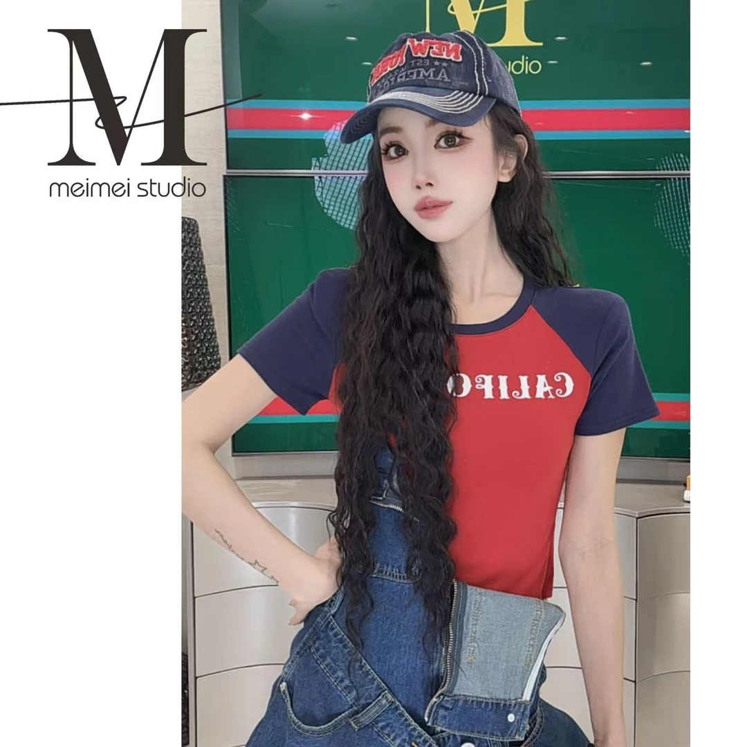 MEIMEI STUDIO【回忆】欧货新款时尚百搭擦肩短袖203-30473000