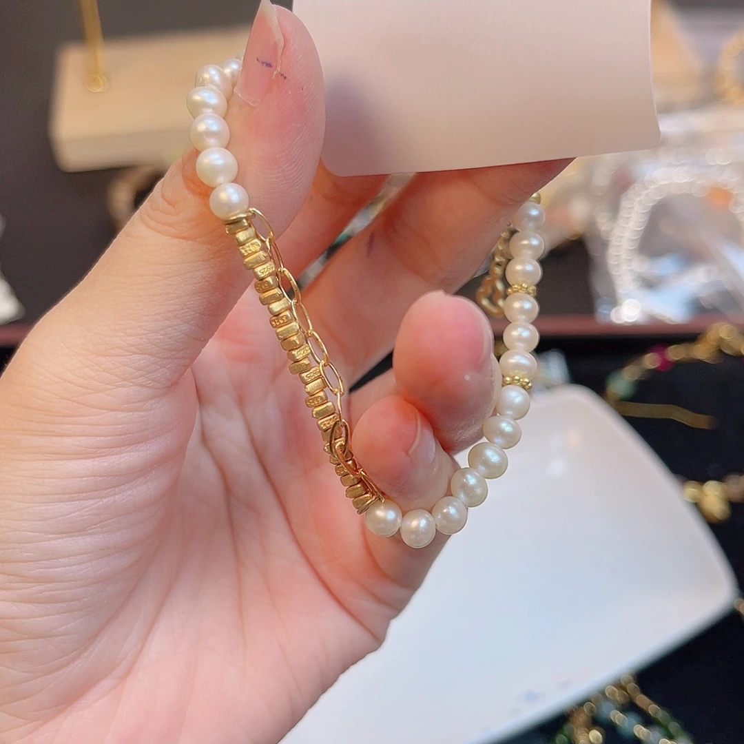水晶珠宝半成品银S925镀金镶嵌253 。