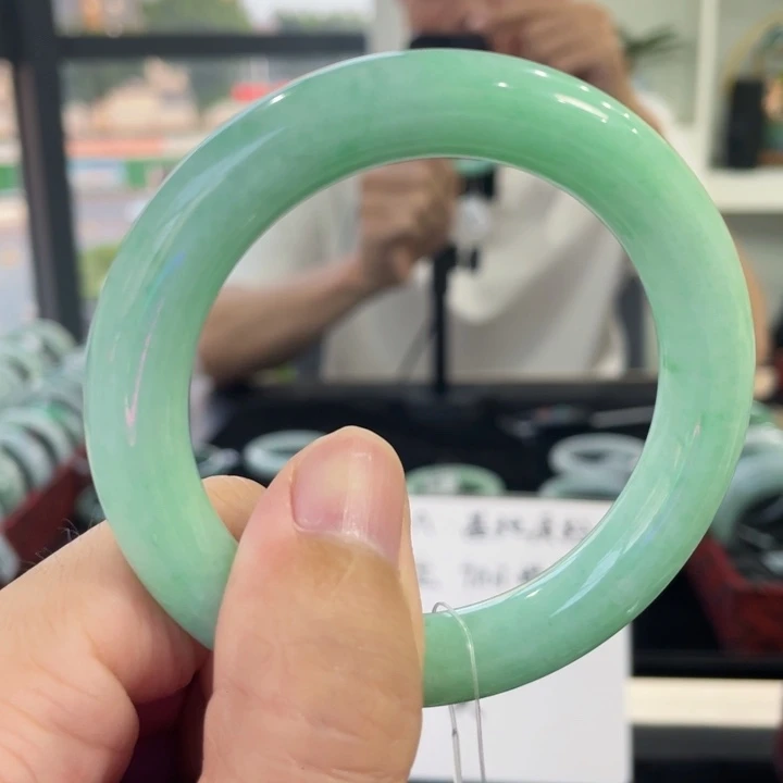 翡翠未镶嵌手镯55.3