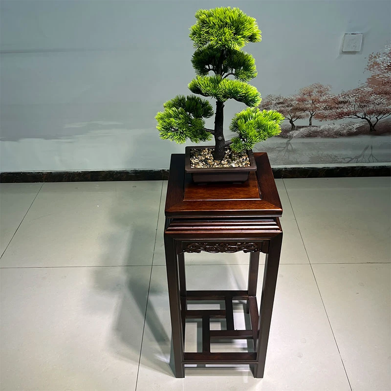 新中式全实木花架盆置物架子客厅室内落地盆景花架