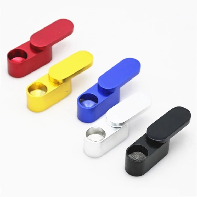 M旋转式迷你金属小烟斗 便携式创意双层多色折叠烟斗烟具