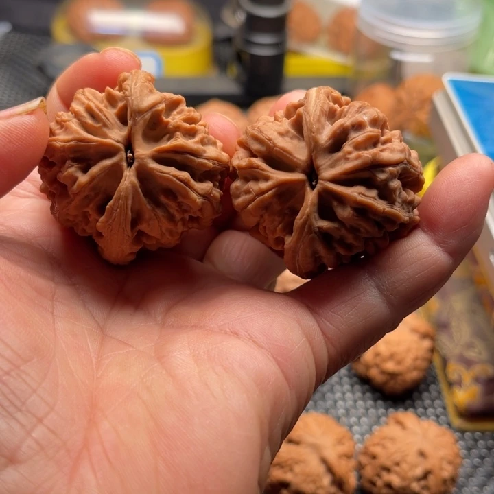 文玩核桃把件云*全品大姑石43