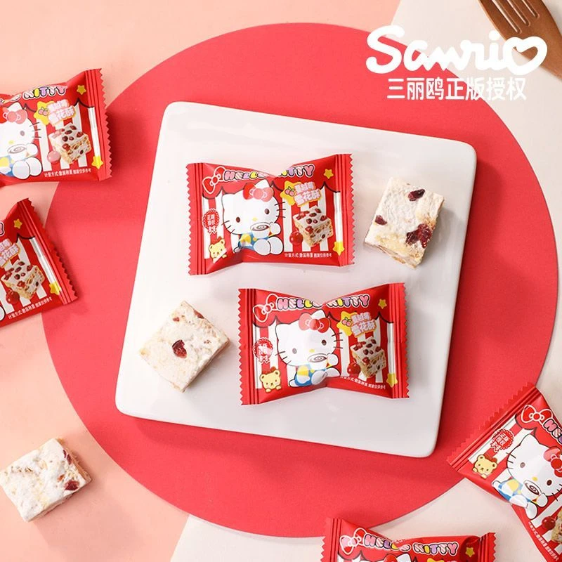 （蔓越莓雪花酥）三丽鸥KT猫儿童馋嘴休闲零食结婚喜糖批发伴手礼