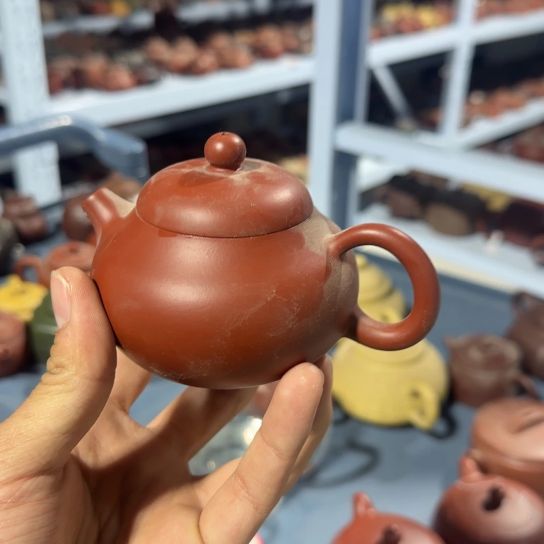 紫砂茶壶朱泥文旦