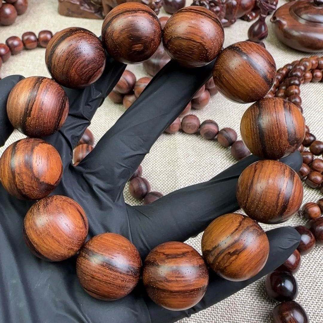 黄花梨/降香黄檀手串/手链老糠一线天