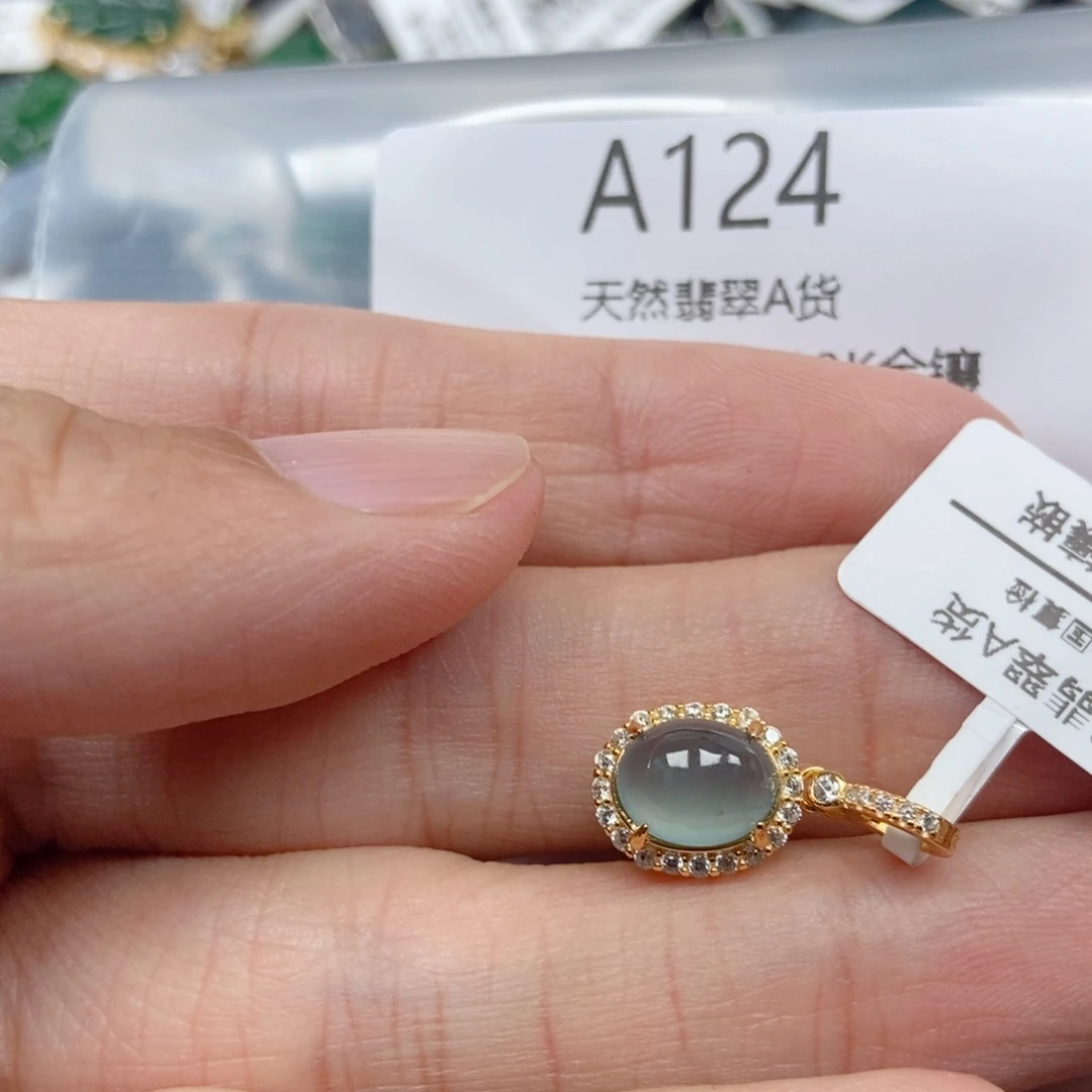 翡翠银S925镶嵌吊坠(不含链)