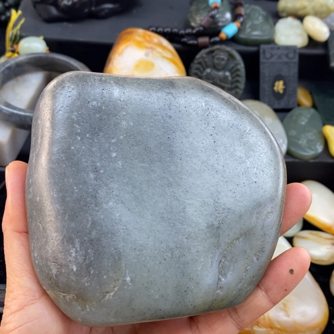 和田玉未镶嵌挂件23