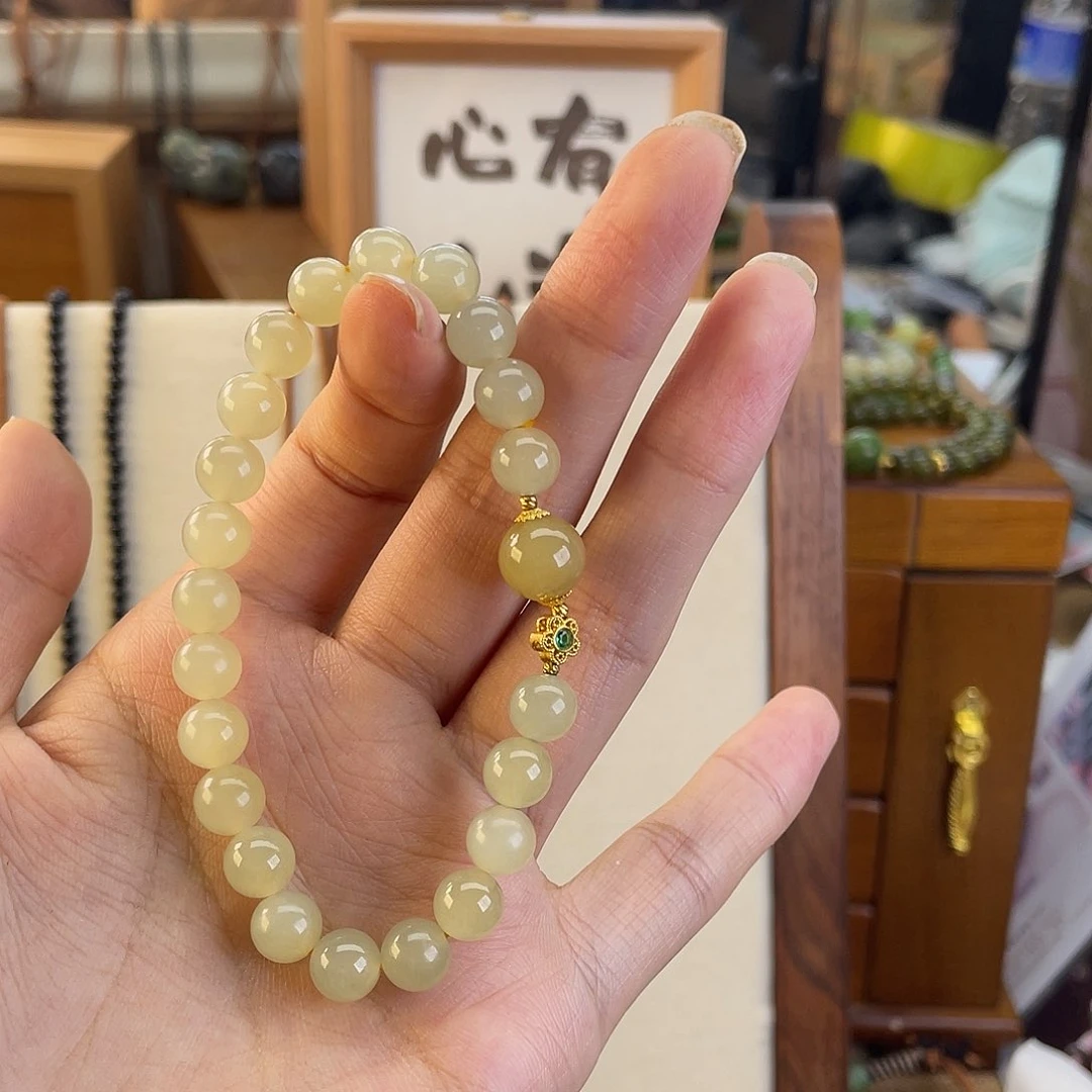 【闪购商品】手链未镶嵌和田玉蜂蜜水