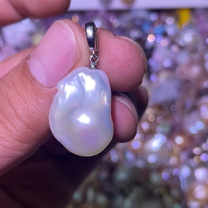 淡水珍珠未镶嵌吊坠(不含链)14
