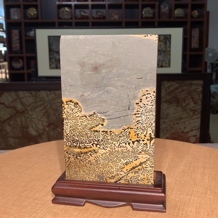 广西国画石摆件，观赏收藏