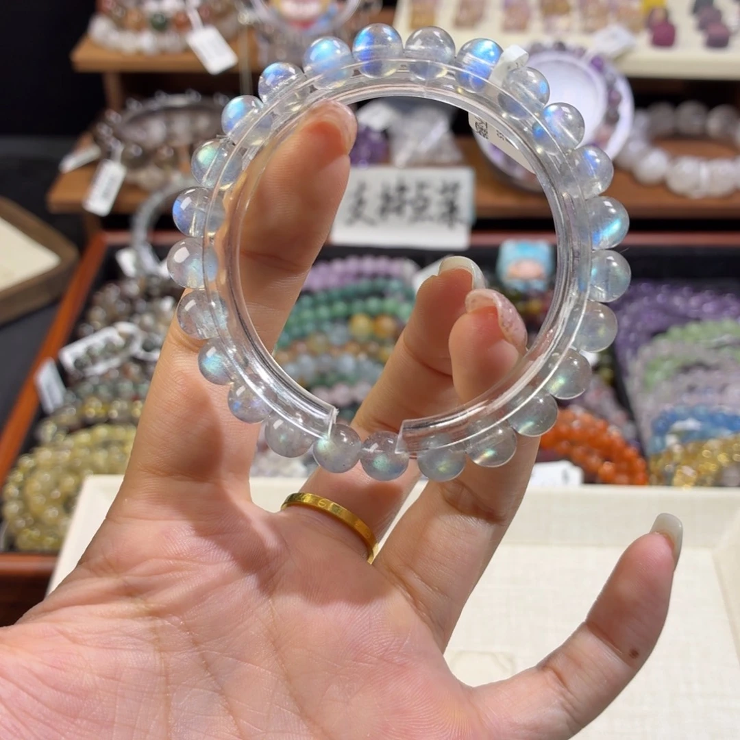 手链水晶未镶嵌灰月光7.6