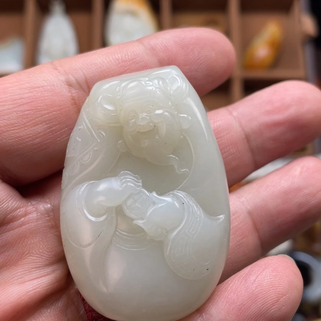 和田玉未镶嵌挂件