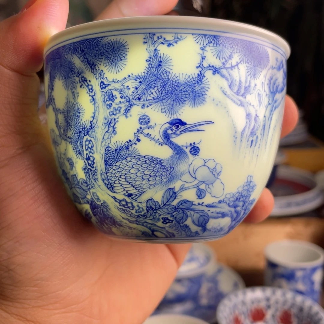 九段花鸟杯子系列