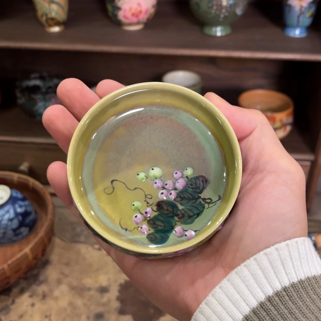 柴烧手工手绘陶瓷