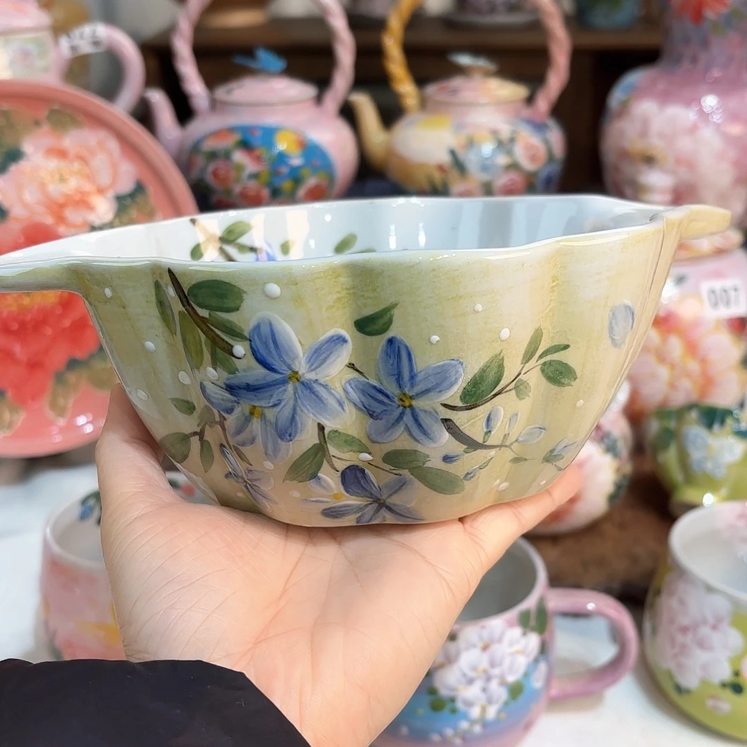 景德镇手绘高温釉下彩陶瓷茶具