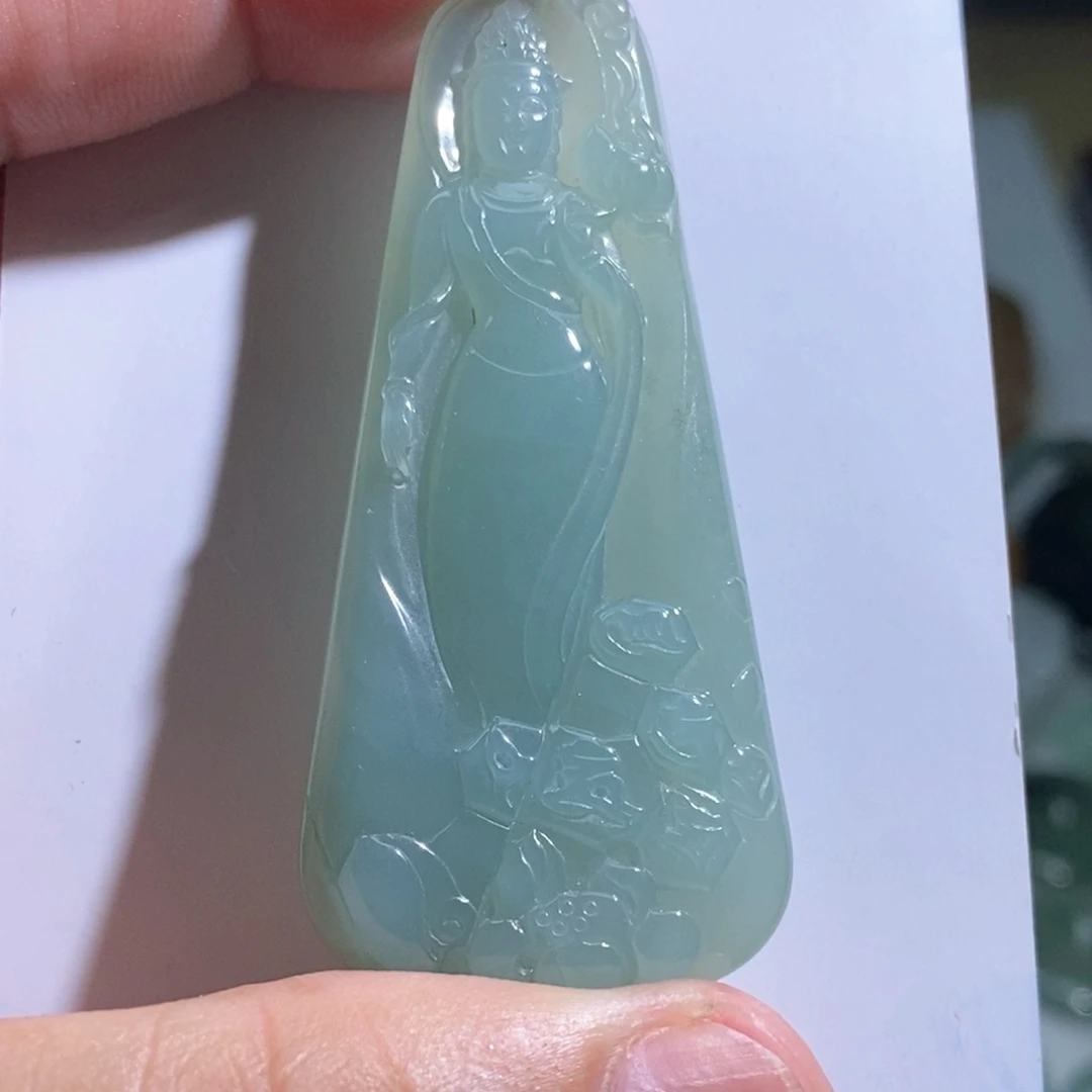 定制翡翠未镶嵌观音