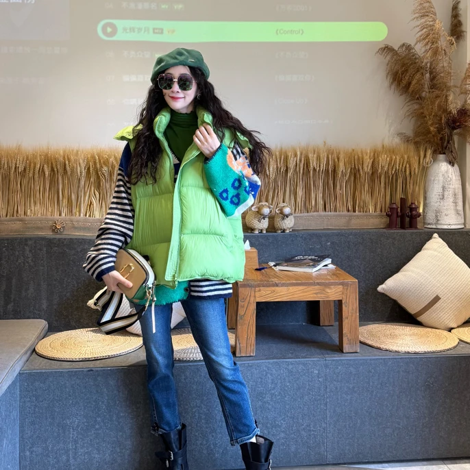 雪儿品集-设计师款加厚羽绒马甲