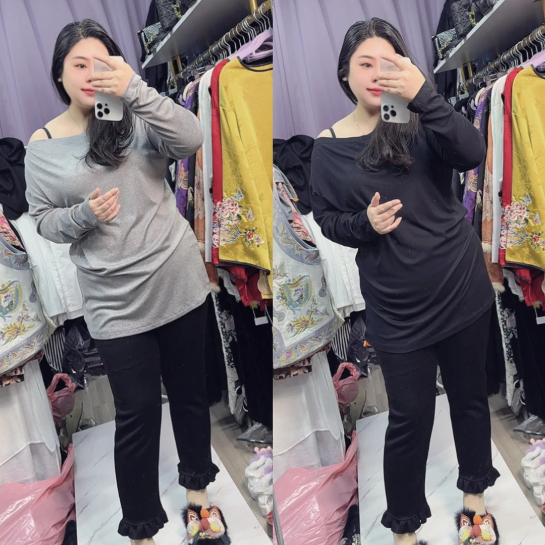 深圳9510一字肩大浪衫打底衫长袖T恤上衣内搭