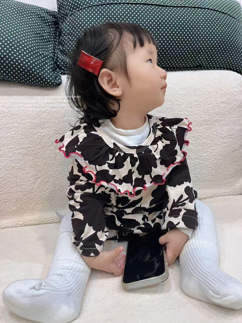 双层包屁衣花边可爱款春秋女款