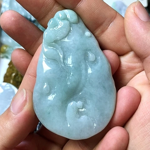翡翠未镶嵌颈饰天然缅甸翡翠a货
