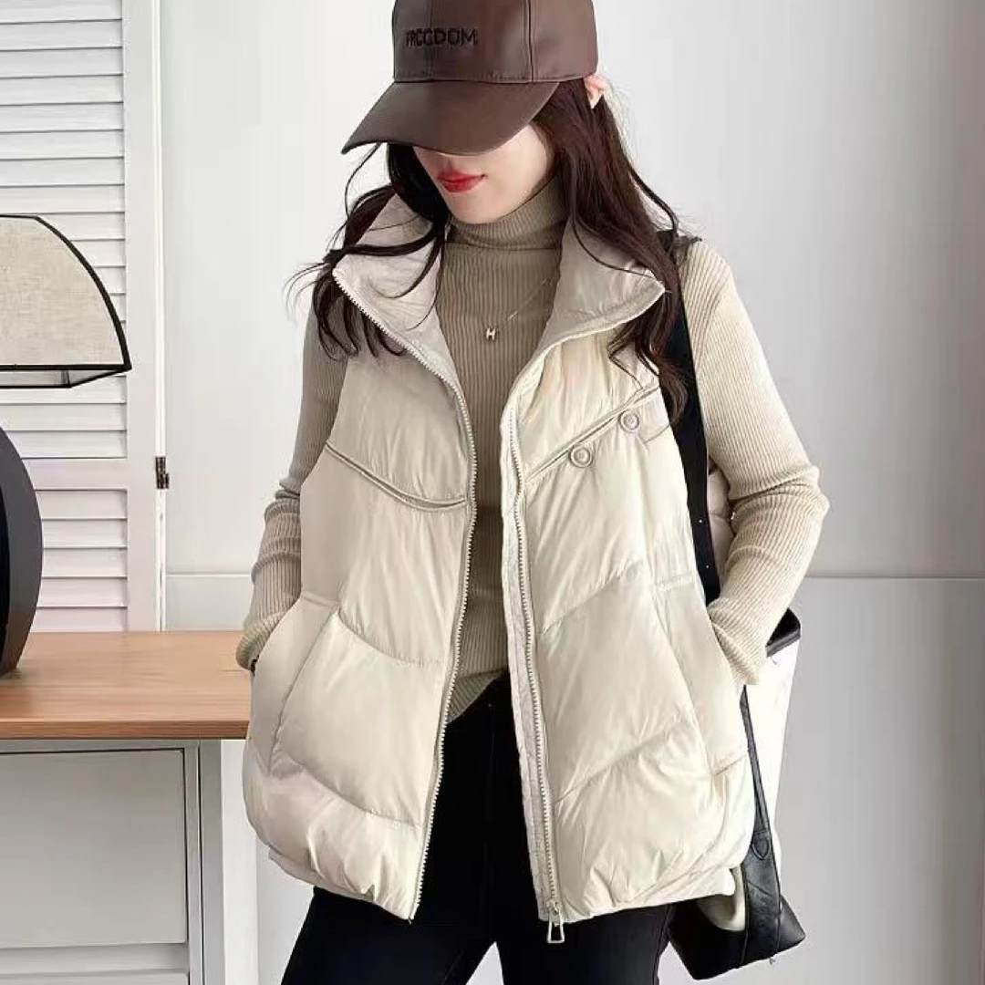 2025新款百搭休闲短款宽松显瘦马甲女韩版保暖