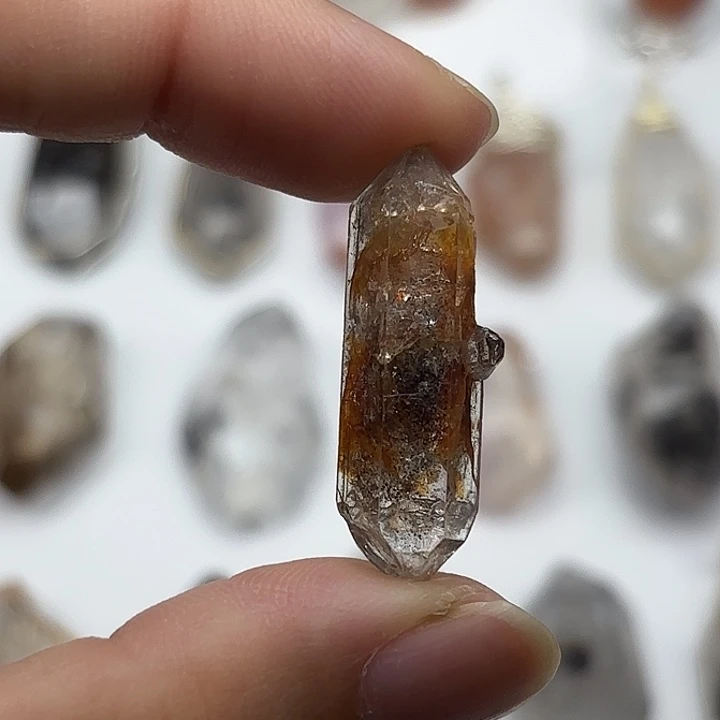 水晶未镶嵌颈饰红胶花闪灵钻32mm+