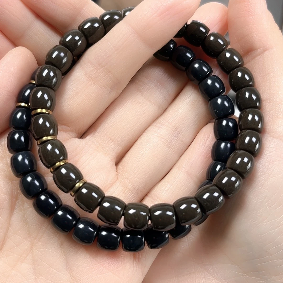 和田玉未镶嵌手串卡8直切