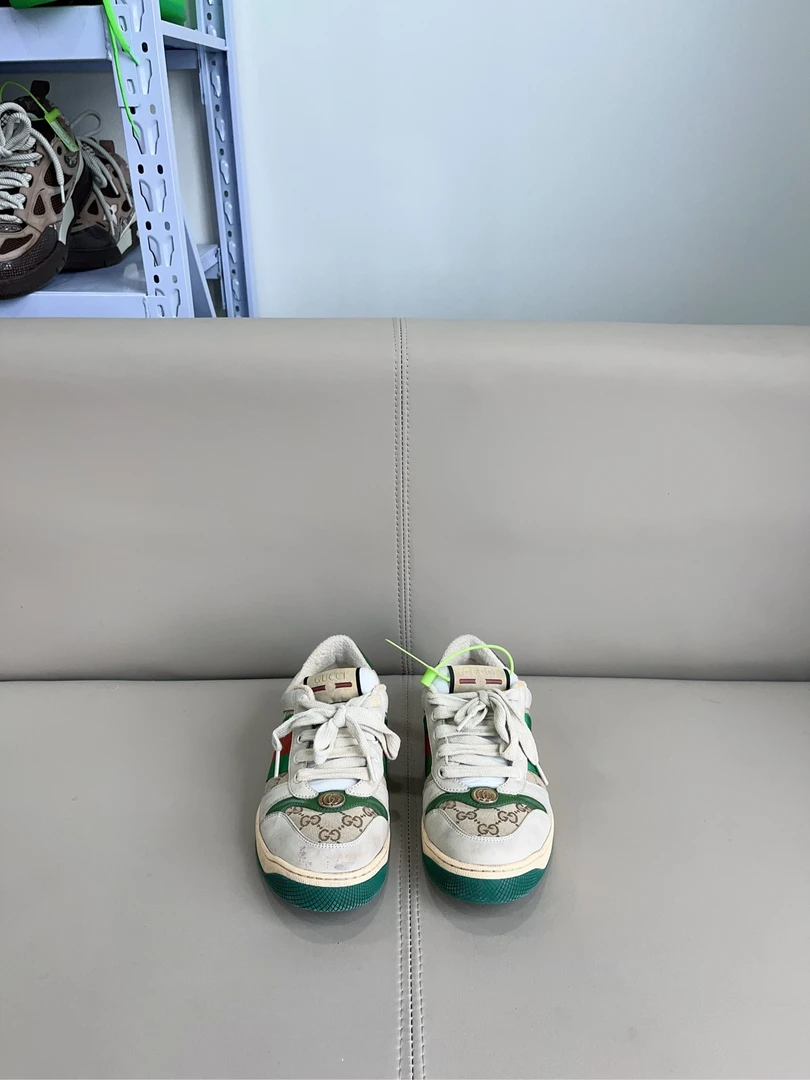 99新 GUCCI/古驰 红绿脏脏鞋 39.5码原盒配件  d4377