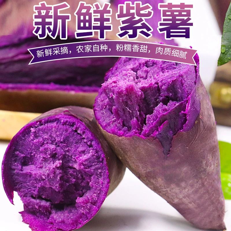 【现挖现发】新鲜沙地紫薯紫罗兰番薯皮薄地瓜蜜薯板栗红薯2/5/9斤