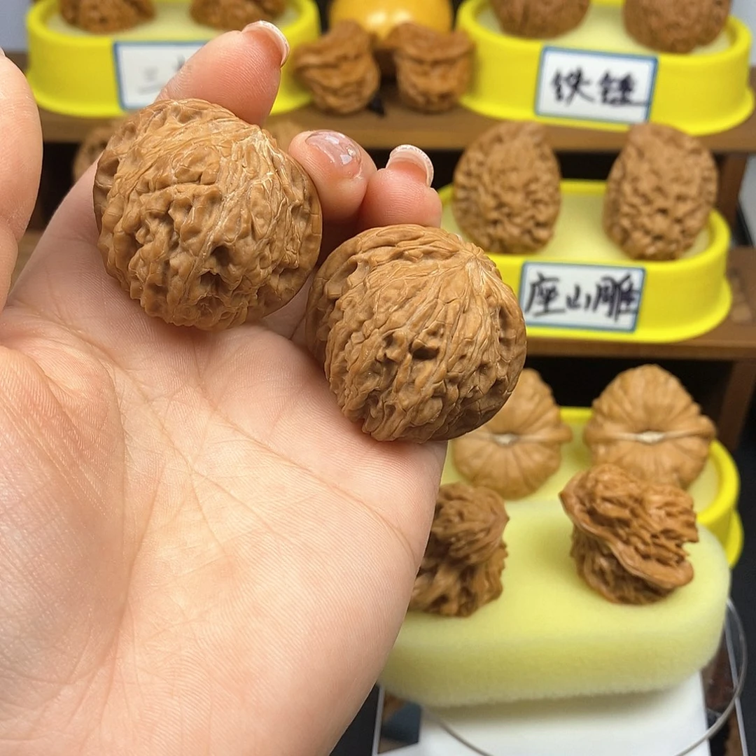 核桃磨盘 文玩/木作/... 文玩把件