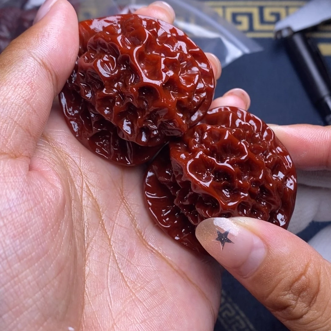 晓***刚文玩核桃把件帝王45