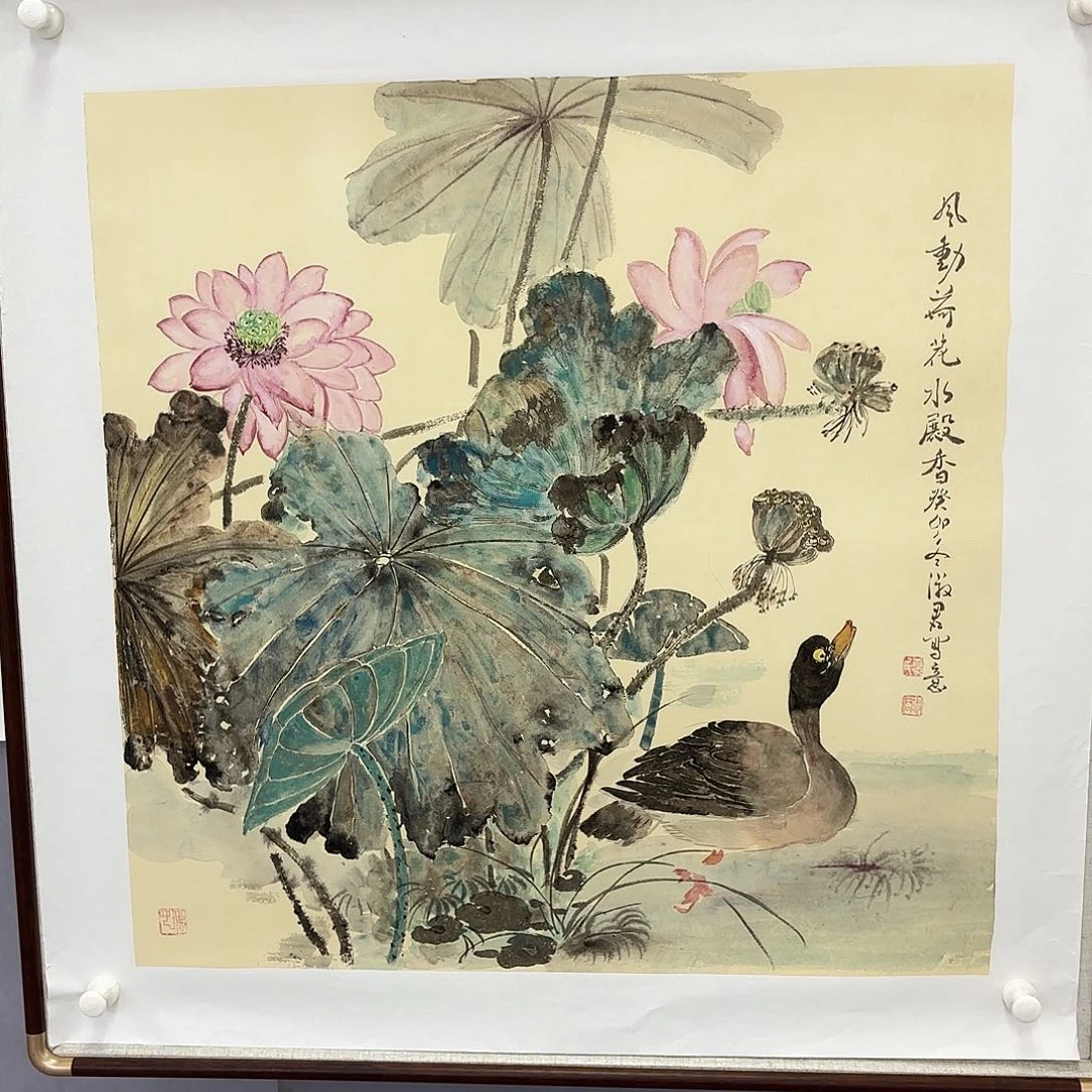 国画艺术家真人手绘