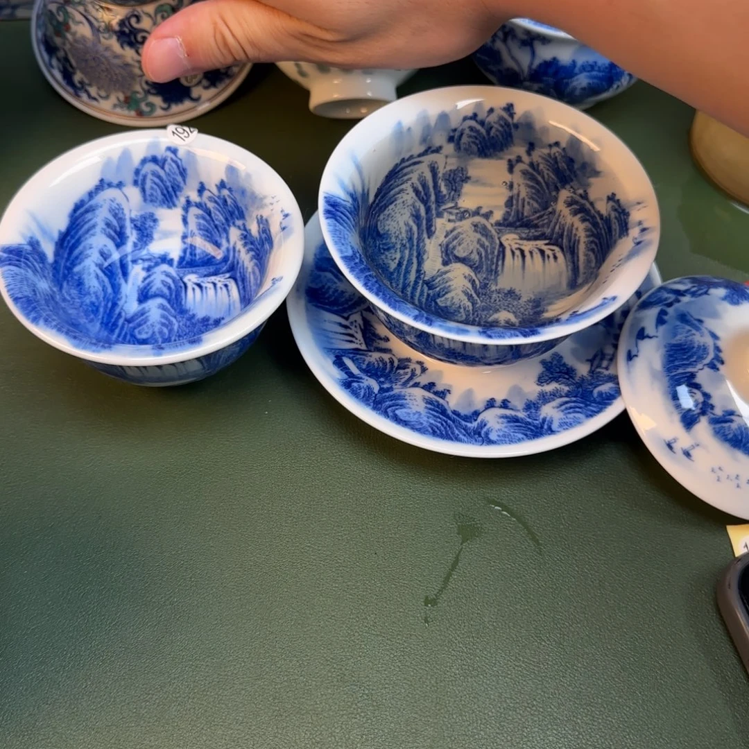 彦祖纯手工手绘茶具