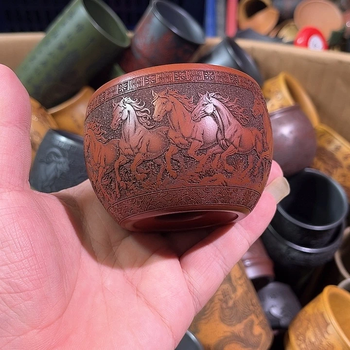 茶杯紫砂全手工紫砂主人杯