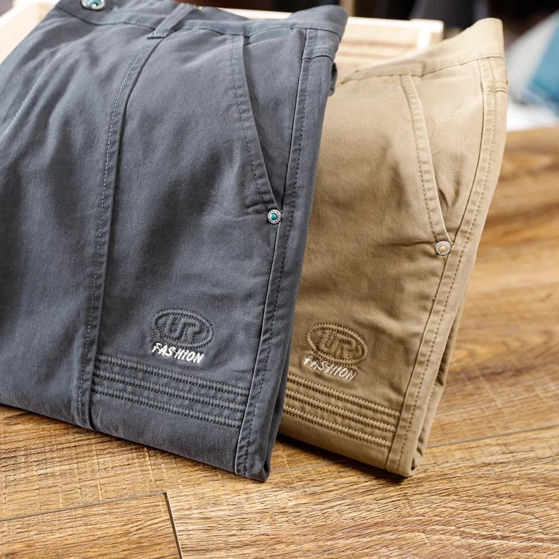 日系复古工装裤男春秋新款宽松哈伦大码潮牌直筒裤百搭休闲长裤子