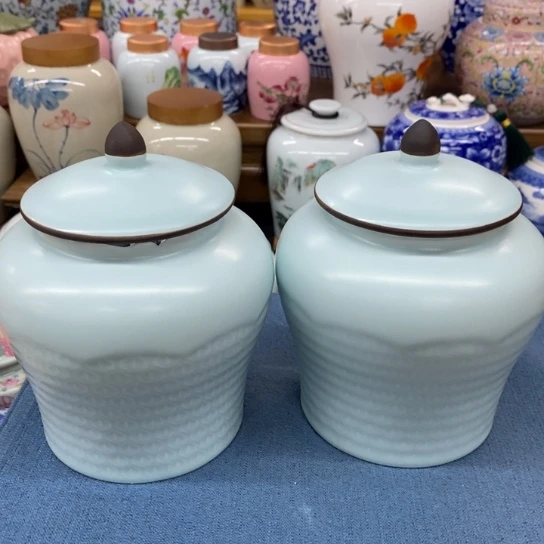 瓷片茶叶罐密封罐储物罐