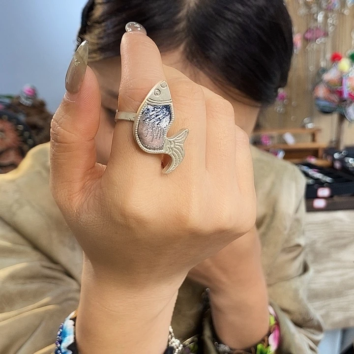 纯铜锆石合金戒指