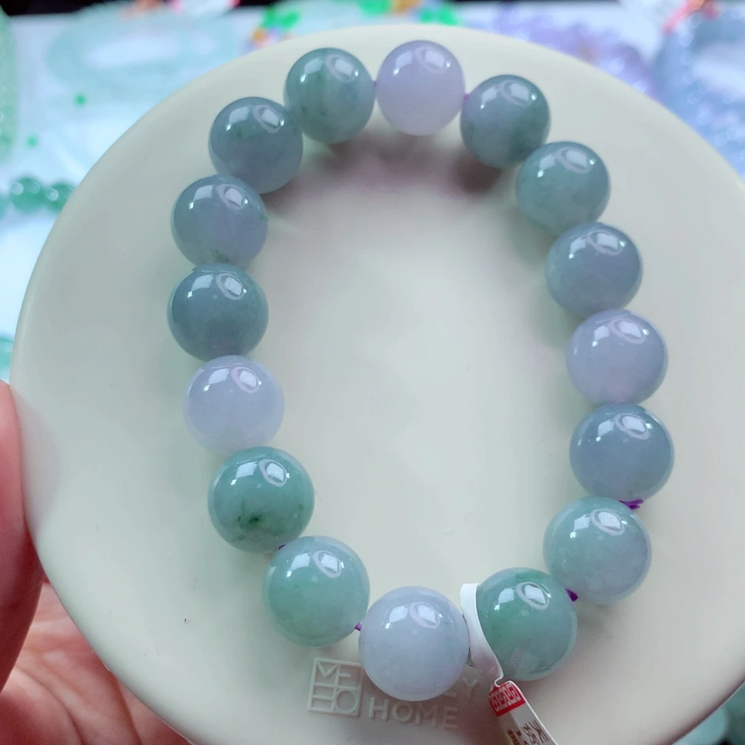 翡翠未镶嵌手链卡12.5