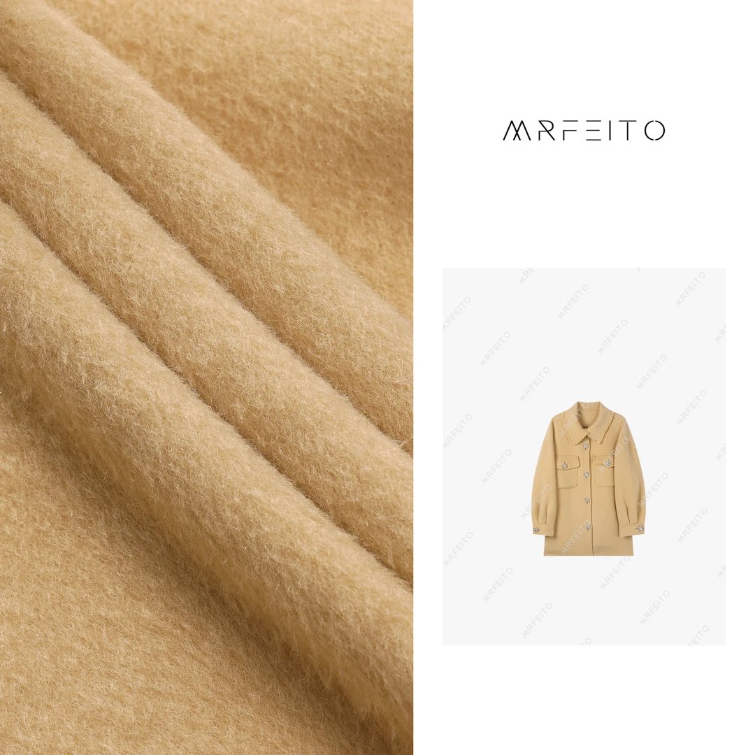 【初恋亿次】时尚小香流苏边100羊毛大衣H1027DY01Q28841