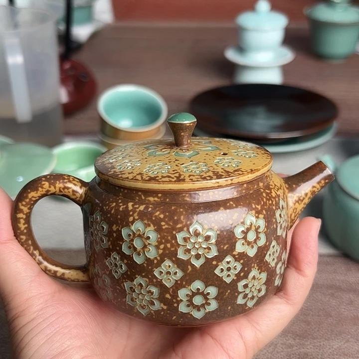 龙泉云间青瓷小米茶器