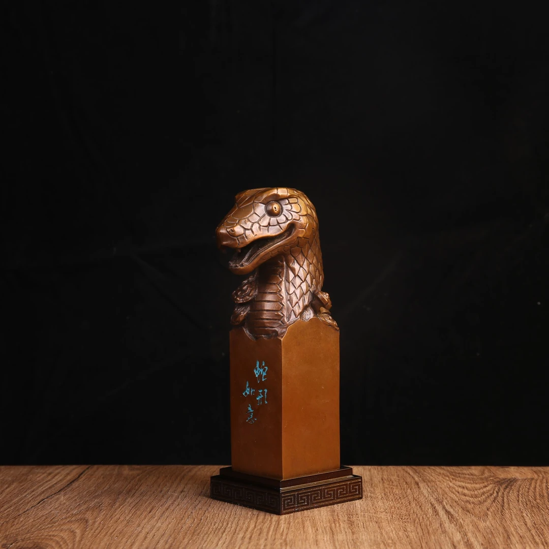 十二生肖兽首印复古创意中式摆设客厅书房铜摆件家居装饰工艺品