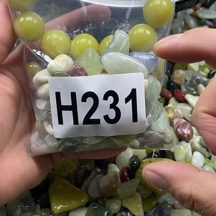 岫玉鱼缸石未镶嵌