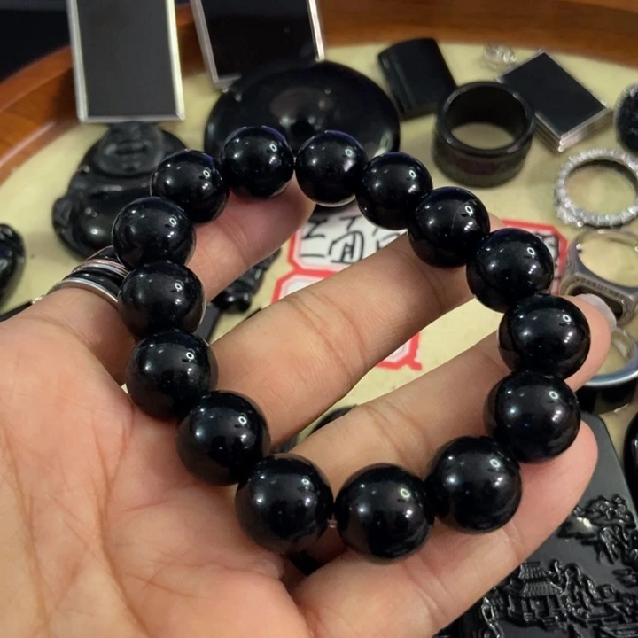 翡翠手链未镶嵌墨翠14