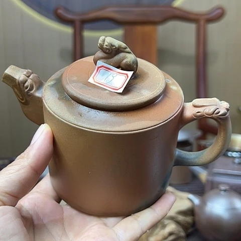 笑**生戬谷龙窑柴烧茶壶19