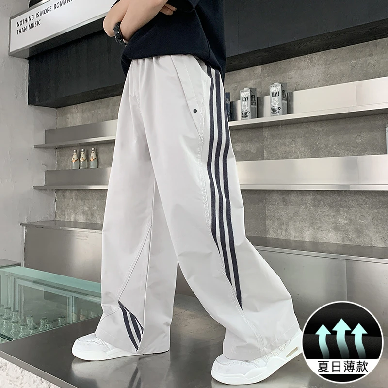 儿童装男童夏装防蚊裤2025新款宽松薄款工装男孩裤子大童夏季休闲