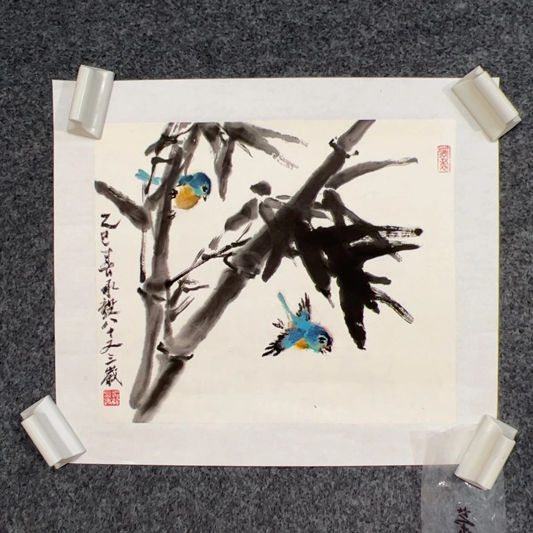 国画（w6016）竹林雅趣 书画3