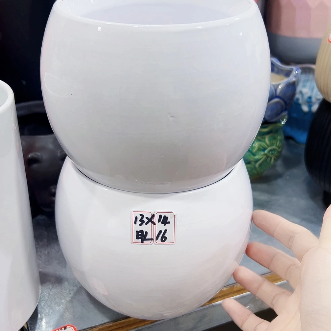 外贸尾单陶瓷花盆凑单10米包邮