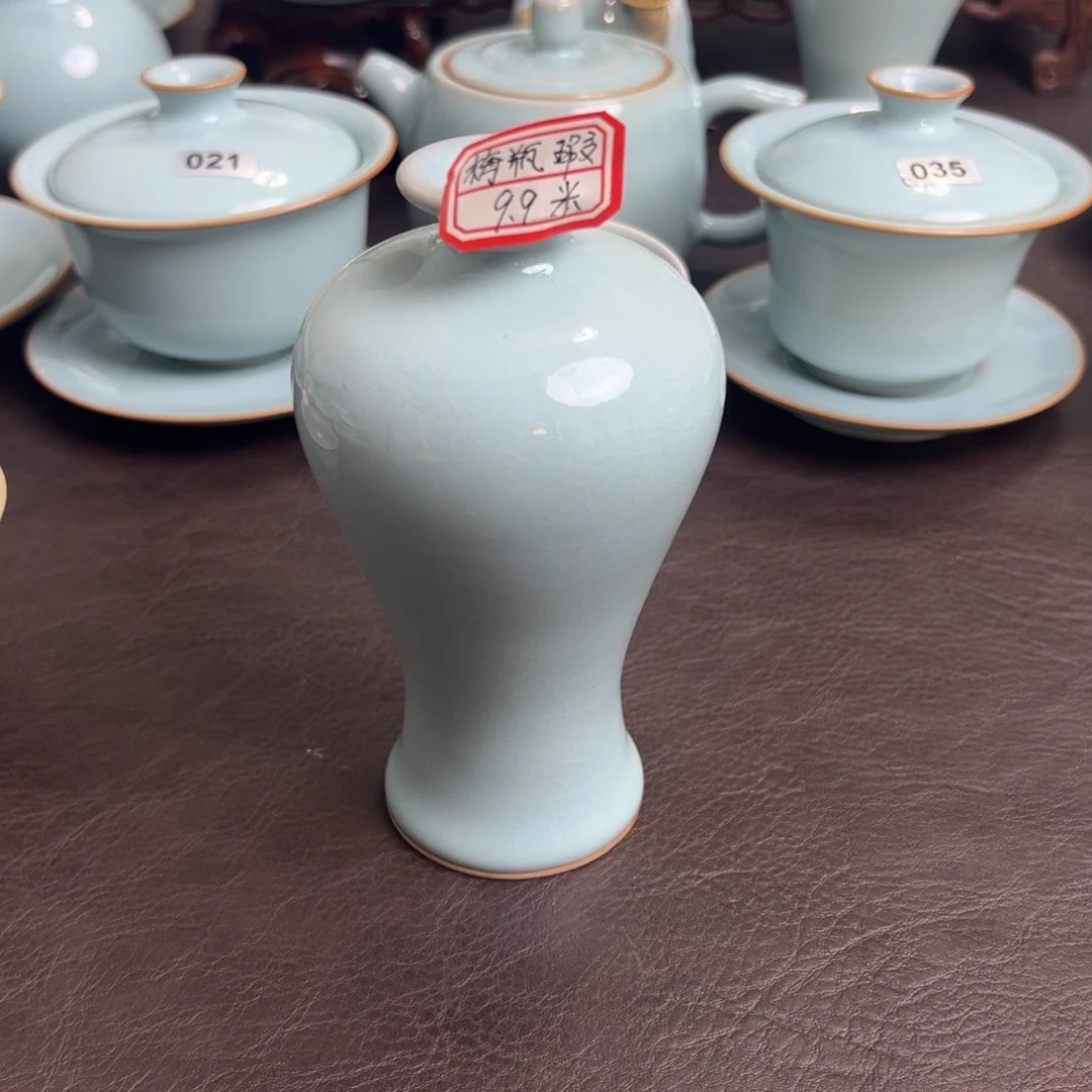天青色梅瓶微瑕s q s